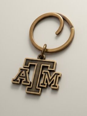RARE James Avery bronze A&M Texas Aggies keychain retired & hard to find